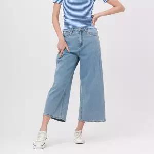 [잠뱅이]여성) 난스판 핀턱디테일 솔트워싱 핏변형TG(크롭)_AN2DTG472-LB