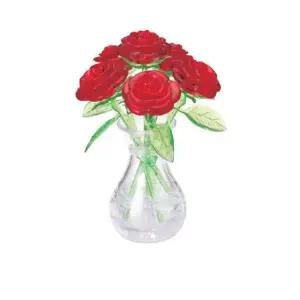 장미 화병 크리스탈 퍼즐 47피스 레드