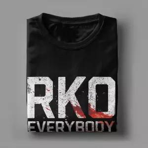 RKO 에브리바디 티셔츠 남성용 여름 코튼 힙합 디자인 반팔 Y2K 기본 의류