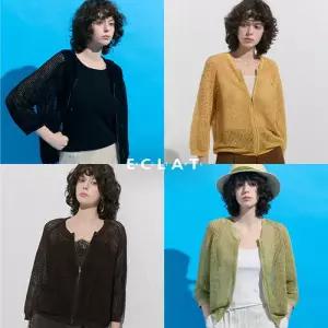 [에끌라뜨]26SS 크로쉐 코디셋업 3종 (자켓2종+탑1종)