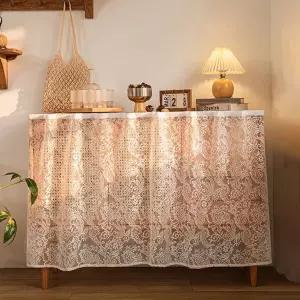 찍찍이 예쁜 가리개 레이스 커튼 주방 베란다 바란스 가리개커튼