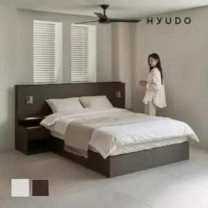 휴도 온전한 선유 원목형 LED 서랍 호텔 수납 침대 프레임 라지킹 LK