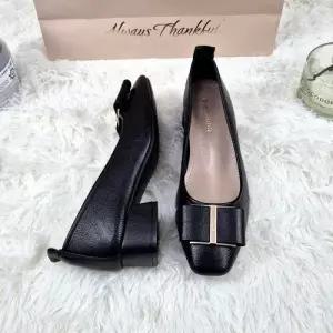 [제이시]제이시 3cm 볼넓은 소가죽 데일리 리본 여자구두 K451