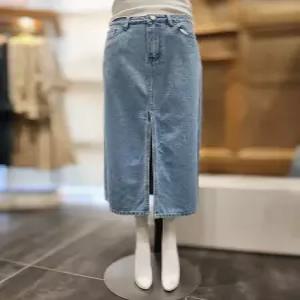 [플라스틱아일랜드] 플라스틱아일랜드 앞트임데님스커트 PQ2DS601