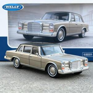 WELLY 1:24 메르세데스-벤츠 600 합금 클래식 자동차 모델 다이캐스트 장난감 레트로 오래된 시뮬레이션 컬