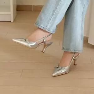 [라운슈][라운슈] 스틸레토 버클 미들힐 슬링백샌들 7.5cm (49092493)