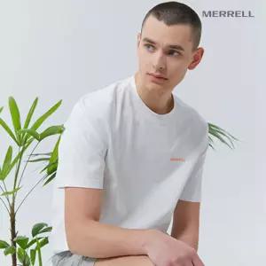 [택가 69,000원] 머렐 남성 화이트 라운드 반팔 티셔츠 D4ST203MWHT