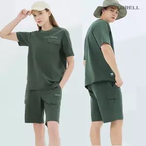 [택가 79,000원] 머렐 공용 캐주얼 카키 반바지 D4SP201XKHA