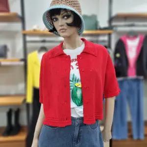 베네통/애플아울렛/프릴카라 크로쉐 니트 가디건/BAKC63531