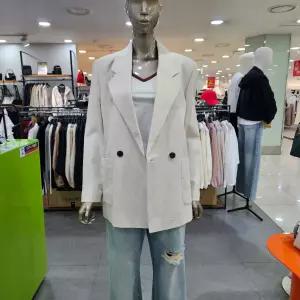 시슬리/애플아울렛/테일러드 루즈핏 더블 린넨 자켓 SAJKE5531