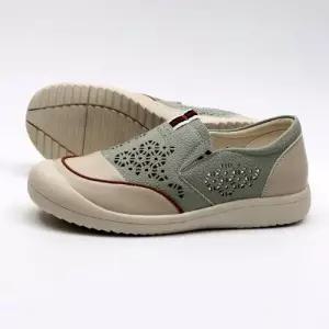 [제이시]제이시 3CM 부드러운 소가죽 여름 펀칭 슬립온 S173