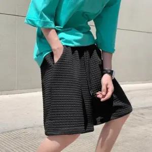 베이직 디자인 옆트임 와플 여름 허리끈 조절 반바지 (HSJ-WE86F16)