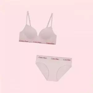 CK속옷 언더웨어 여 아이콘 코튼 면모달 푸쉬업브라세트 QF8502AD QF8520AD TFF 4700186