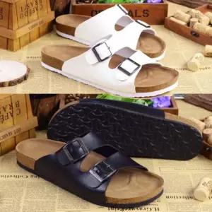 남녀 스웨이드 더블 스트랩 슬리퍼 1P 여름 바캉스 여름신발 여름슬리퍼 여행신발