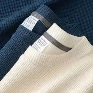 남성 와플 반팔티 라운드넥 티셔츠 데일리 반팔 기본 캐주얼 여름 남자 원단 라운드넥티 폴리에스테르 폴리