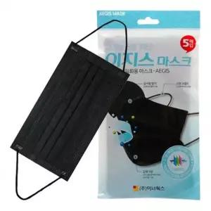 [텐바이텐]일회용 부직포 마스크 5매입 (성인용 블랙)