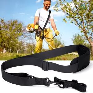 예초기 어깨끈 길이조절 보조 멜빵끈 스트랩 잔디깎기 벌초 블랙