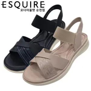 [에스콰이아]푹신한 쿠션감 편안한 착용감 오래 걸어도 발편한 나들이 샌들 YAEMSD703