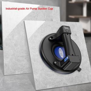 전기 진공 흡입 컵 8 인치 200kg 부하 용량 화강암 타일 유리 수동 리프트 강력한 헤비듀티