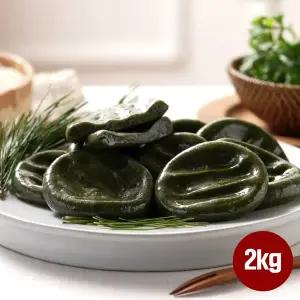 [아리울떡공방]굳지않는 진도 해풍 쑥개떡 2kg (1kg*2봉)