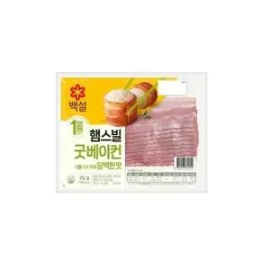 CJ 햄스빌 굿베이컨 75g 2개