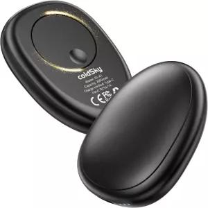 콜드스카이 충전식 손난로 2팩 마그네틱 2-in-1 재사용 가능한 전기 3가지 열 설정 휴대용 포켓 선물 여성