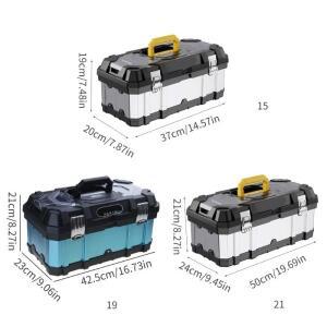 Y5GD 도구 상자 헤비 듀티 정리 보관 케이스 가정용 강화 구조 세트, 다기능 -15인치