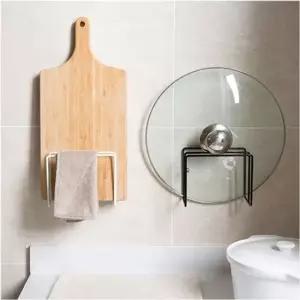 접착식 도마거치대 냄비뚜껑 주방거치대 다용도 수납 싱크대정리함 냄비정리대