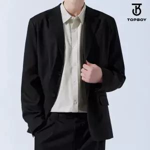 [탑보이] 리얼버튼 오버핏 블레이저 자켓 (TOP089)