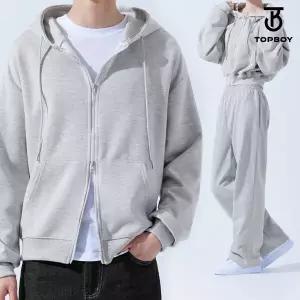 [탑보이] 커플 투웨이 오버핏 후드집업 (LC094)