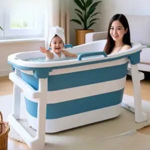반신욕 접이식 욕조 이동식 간이 욕조 가정용 덮개
