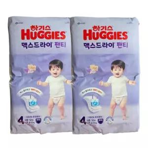 하기스 맥스드라이 팬티 기저귀 4단계 남아용 104매
