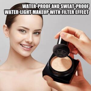 방수 BB 크림 버섯 모양 에어 쿠션 CC 크림 보습 매트 풀 커버리지 여드름 흉터 피부 톤 밝게 화장품