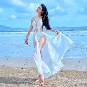 여신 의상 커버업 섹시 투피스 바디프로필 청순 백리스 비키니 바디수트