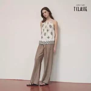 [최초공개] 프리마클라쎄 프렌치린넨 100 스트라이프 팬츠 1종