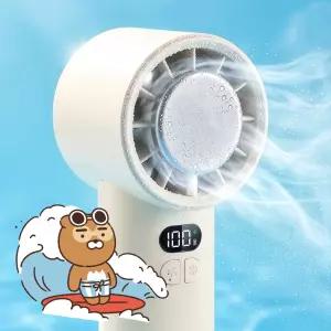 급속냉각 라이트 섬머 100단터보 휴대용 냉각 선풍기 무선 핸디 저소음 손선