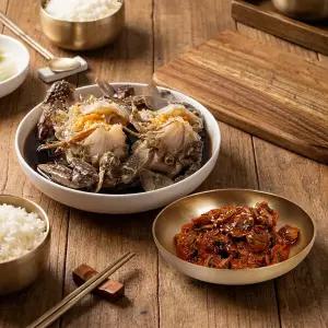 [똘똘한쇼] 전통가마솥간장게장 650g 3개 x 매콤꼬막장 150g 6개
