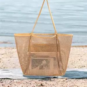 네트백 에코백 대용량 여름 수영 해변 비치백 숄더백 쇼퍼백 휴양지