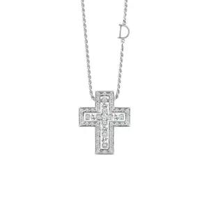 20083507 벨 에포크 다이아몬드 십자가 목걸이