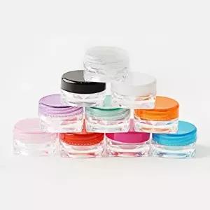 유리 크림 블랙 크림케이스 샘플 5g 화장품용기 소분통-WFNQOM7