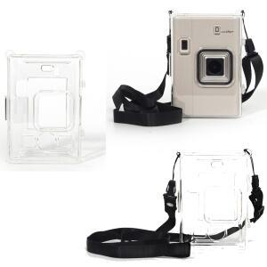 [호환품]인스탁스 호환 미니 리플레이+카메라용 보호 커버 투명 보관 케이스 크리스탈 긁힘 방지 랜야드 포