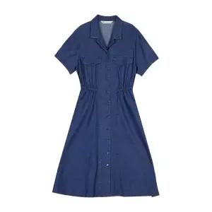 [롯데백화점]뱅뱅 여성 오버핏 카라 데님 원피스 NOMD41