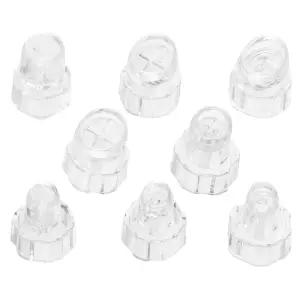 이펫붐 8pcs 플라스틱 하이드로 페이셜 머신 팁 헤드 - 뷰티 클리닝 흡입기 교체 부품 스킨 케어 아쿠아