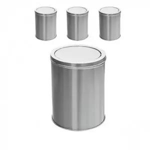 (STC-740 STC-740/18L)SI 청소가 간편한 뚜껑 분리형 18L 뱅뱅이 휴지통 X 4개