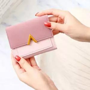 돈학생반지갑 깔끔디자인 투톤색상 금장포인트지갑 예쁜 귀여운 WFJ6IG7