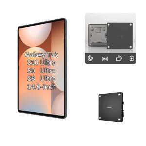 삼성 갤럭시 탭 S8 / S9 S10 울트라용 Zilvex 월 마운트 충전 키트(14.6인치) u2013 마그네틱 태블릿 15W 고속 맞춤형 보호 케이스 스마트 홈 허브 준비 완료 AC 전원 지원
