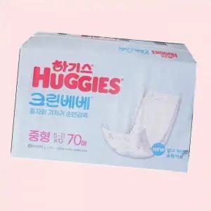 하기스 크린베베 일자형 기저귀 중형 70매x1개 4441950