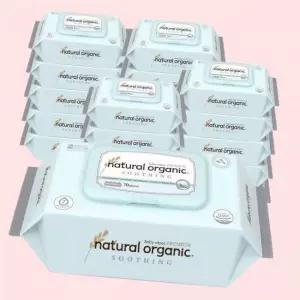 네츄럴오가닉 아기물티슈 수딩 프리미엄 엠보싱 스마트캡형70매 4313692