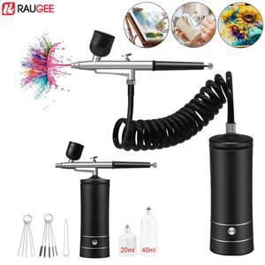 압축기가있는 에어 브러시 페인팅 모델 스프레이 압축기 미니 페인트