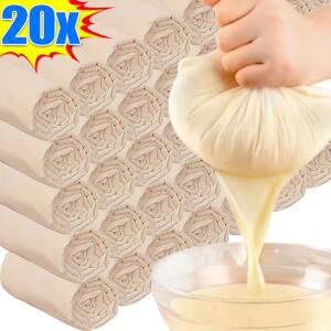 20 1X 필터 재사용 가능한 음식 자작 스트레이너 메쉬 도구 섬유 두부 주방 면화 치즈 맥주 발효